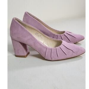 Bellini Heels Womens 6.5 Suede Vinny Slip On Pump Office Attire Corporate NWOT